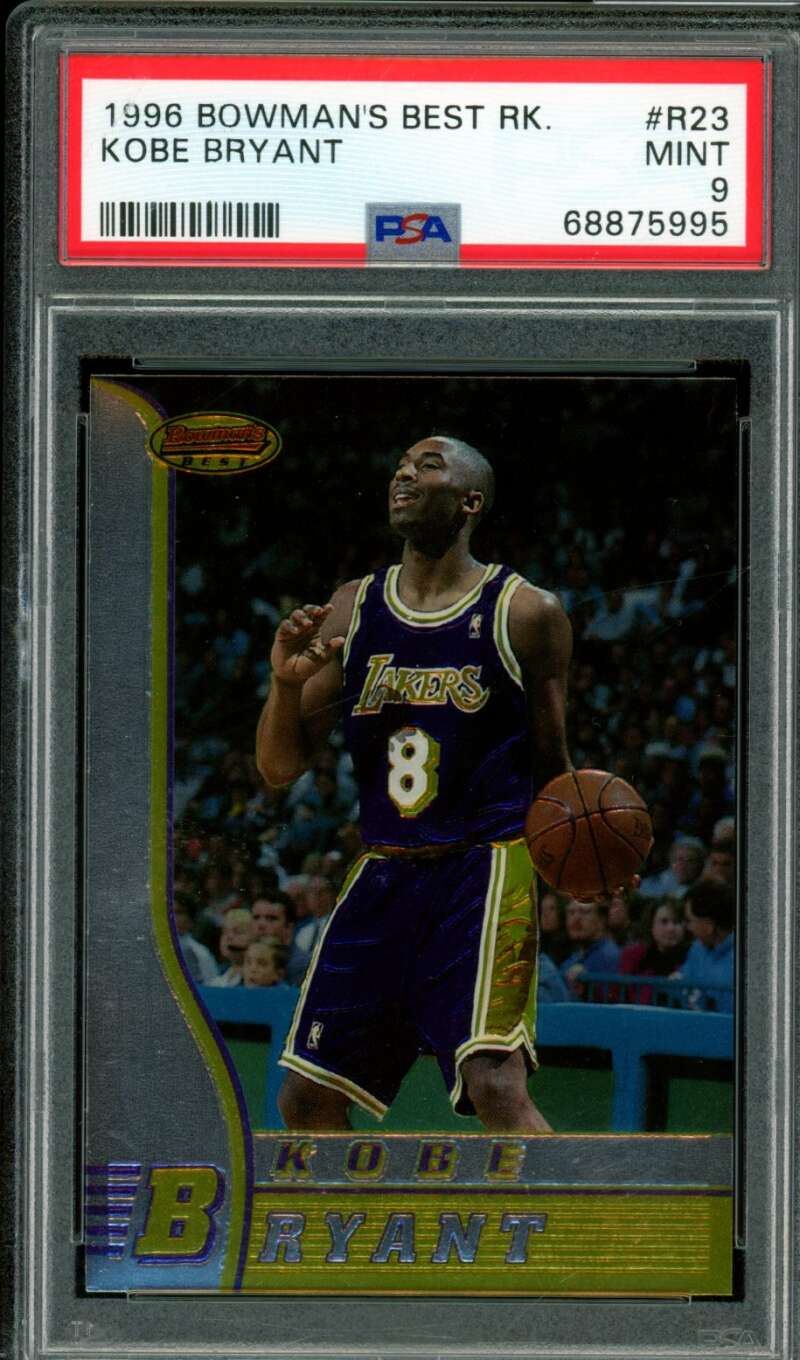 Kobe Bryant Rookie Card 1996-97 Bowman's Best #R23 PSA 9 Image 1