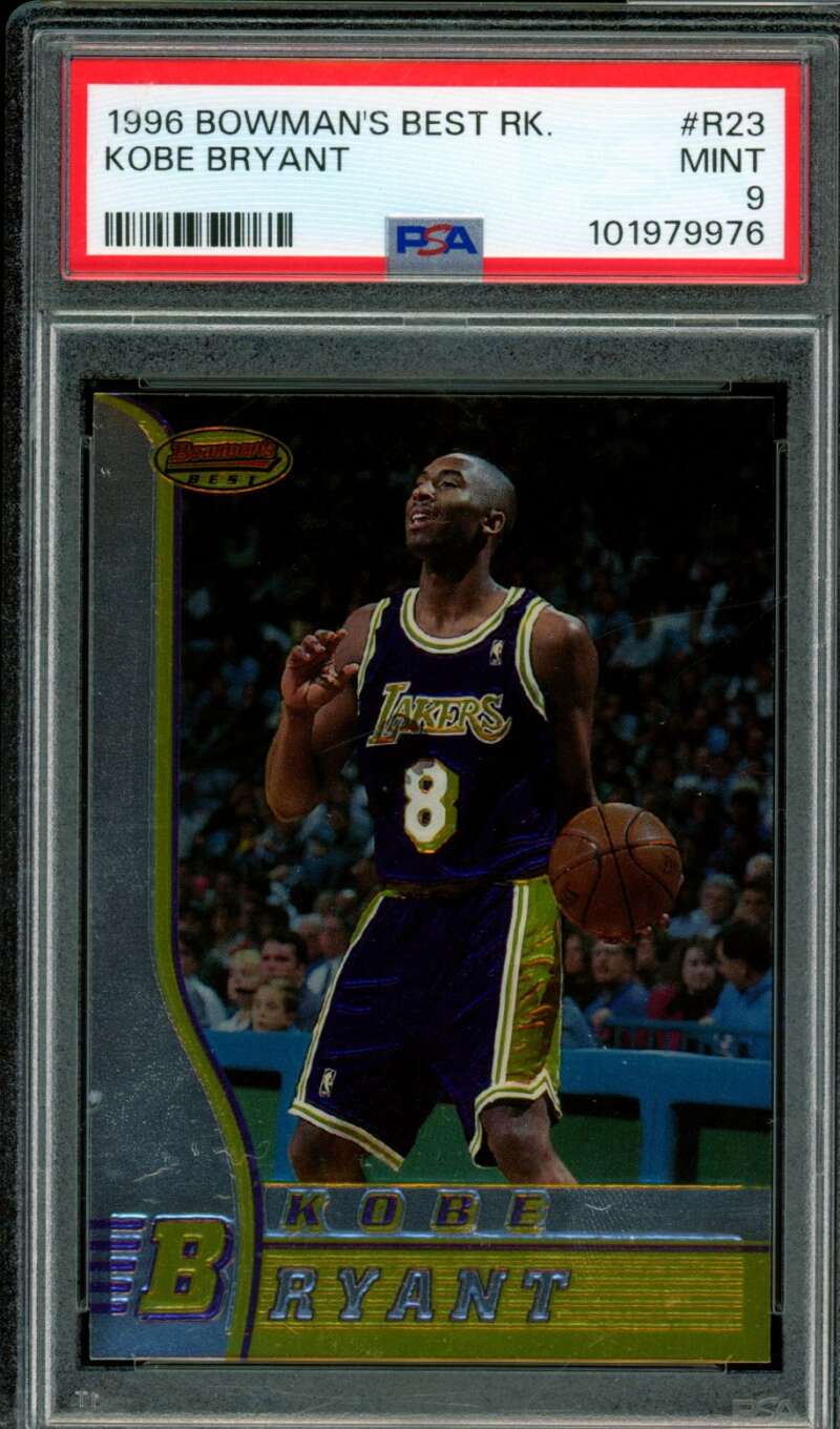 Kobe Bryant Rookie Card 1996-97 Bowman's Best #R23 PSA 9 Image 1