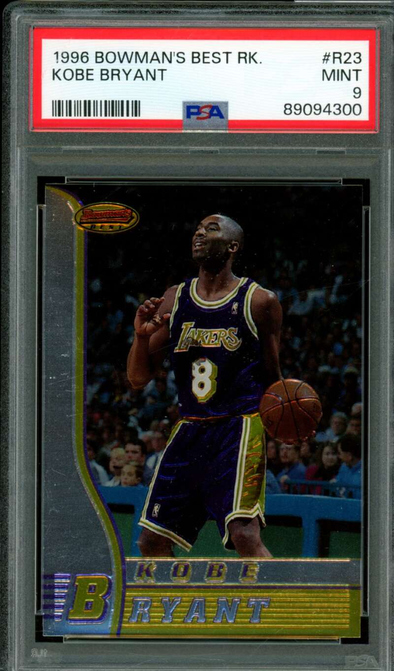 Kobe Bryant Rookie Card 1996-97 Bowman's Best #R23 PSA 9 Image 1