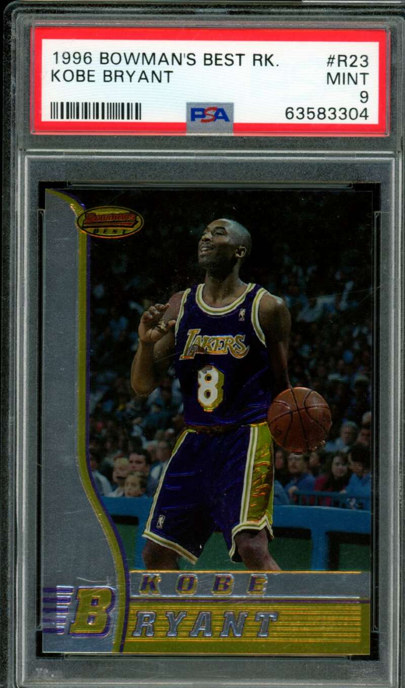 Kobe Bryant Rookie Card 1996-97 Bowman's Best #R23 PSA 9 Image 1
