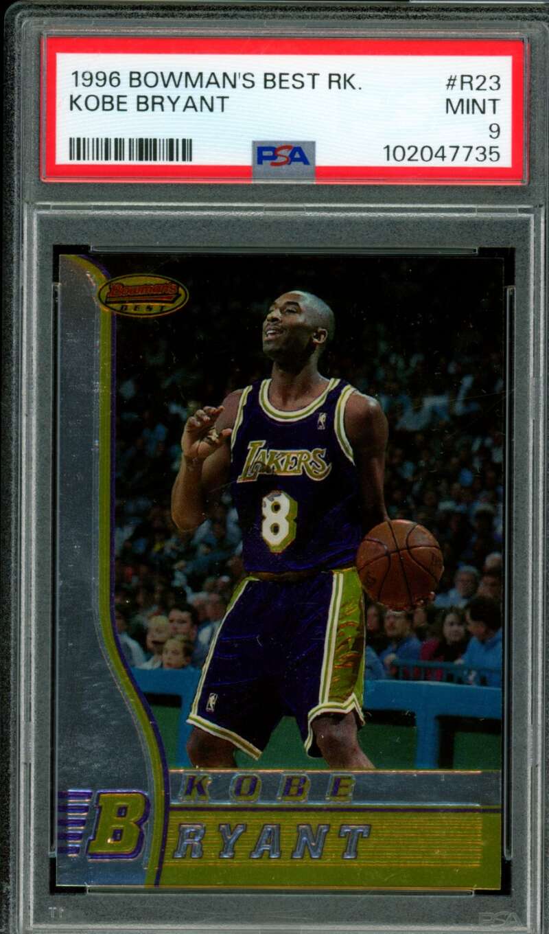 Kobe Bryant Rookie Card 1996-97 Bowman's Best #R23 PSA 9 Image 1