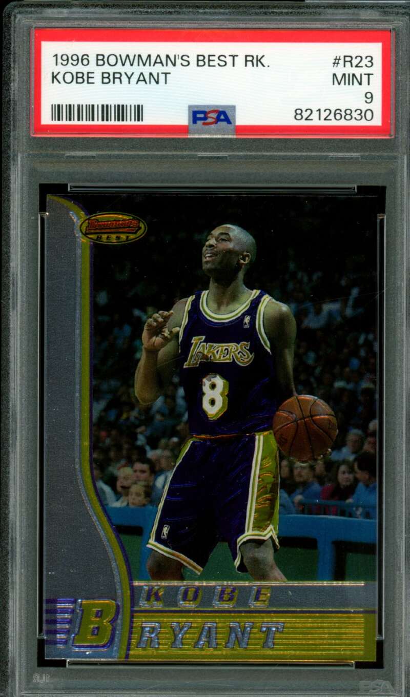 Kobe Bryant Rookie Card 1996-97 Bowman's Best #R23 PSA 9 Image 1