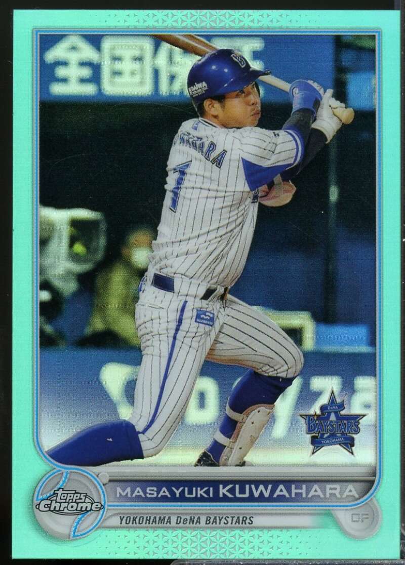 Masayuki Kuwahara Card 2021 Topps Chrome Nippon Aqua Refractors #24  Image 1