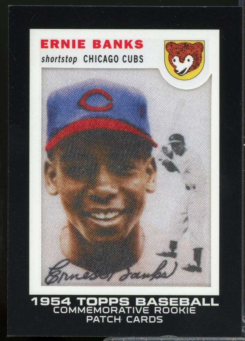 Ernie Banks Card 2014 Topps Manufactured Commemorative Rookie Card Patch #RCP2  Image 1