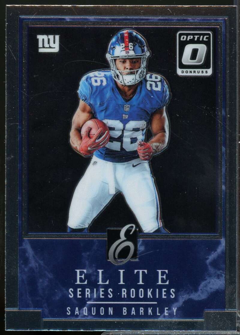 Saquon Barkley Rookie Card 2018 Donruss Optic Rookie Elite Series #6  Image 1