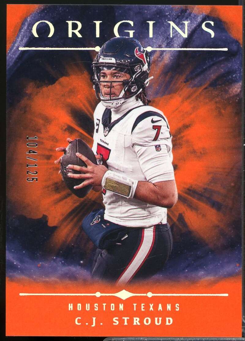 CJ Stroud Card 2024 Panini Origins Orange /125 #30  Image 1