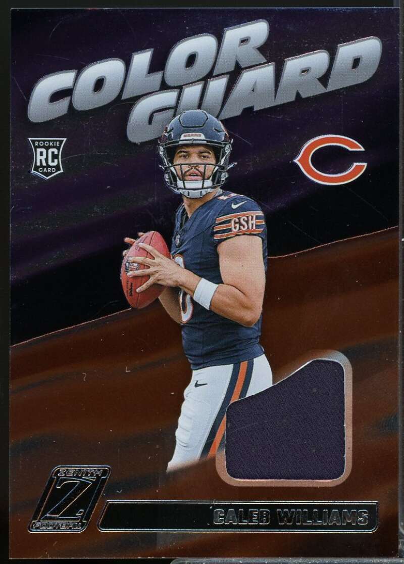 Caleb Williams Rookie Card 2024 Zenith Color Guard Jerseys #1  Image 1