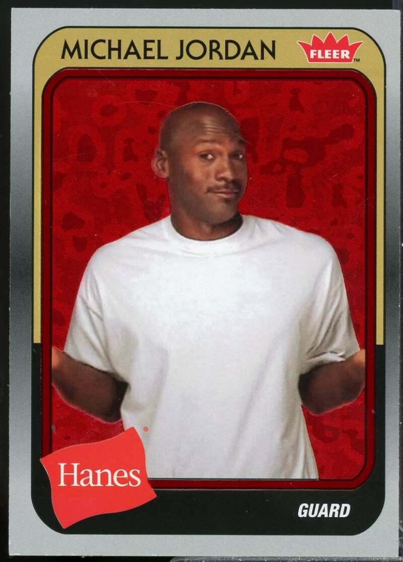 Michael Jordan Card 2019 Fleer Hanes  Red Foil #MJ40  Image 1