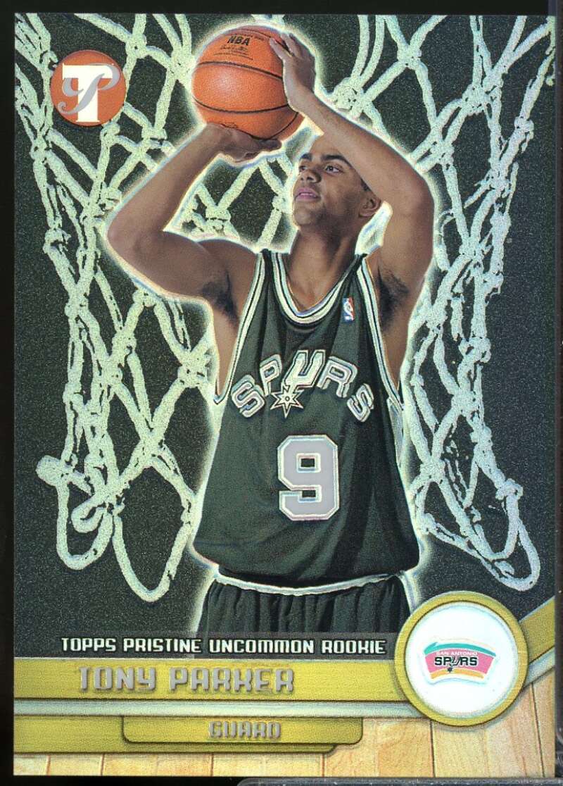 Tony Parker Rookie Card 2001-02 Topps Pristine Refractors /750 #109  Image 1