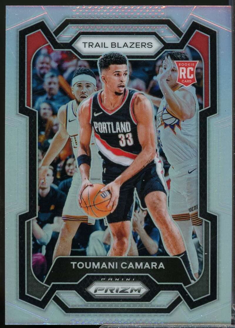 Toumani Camara Rookie Card 2023-24 Panini Prizm Prizms Silver #164  Image 1