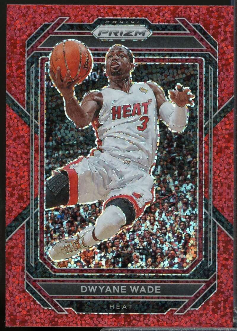 Dwyane Wade Card 2022-23 Panini Prizm Prizm Red Sparkle #294  Image 1