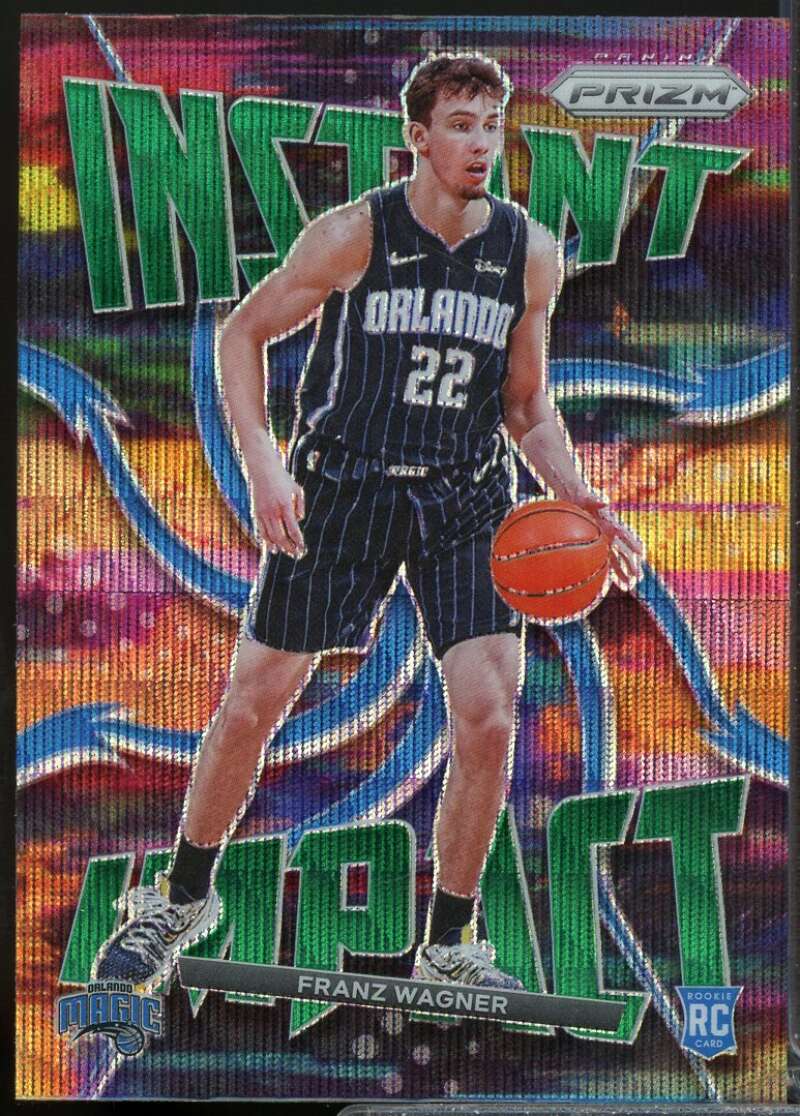 Franz Wagner Rookie 2021-22 Panini Prizm Instant Impact Prizms Green Wave #13  Image 1