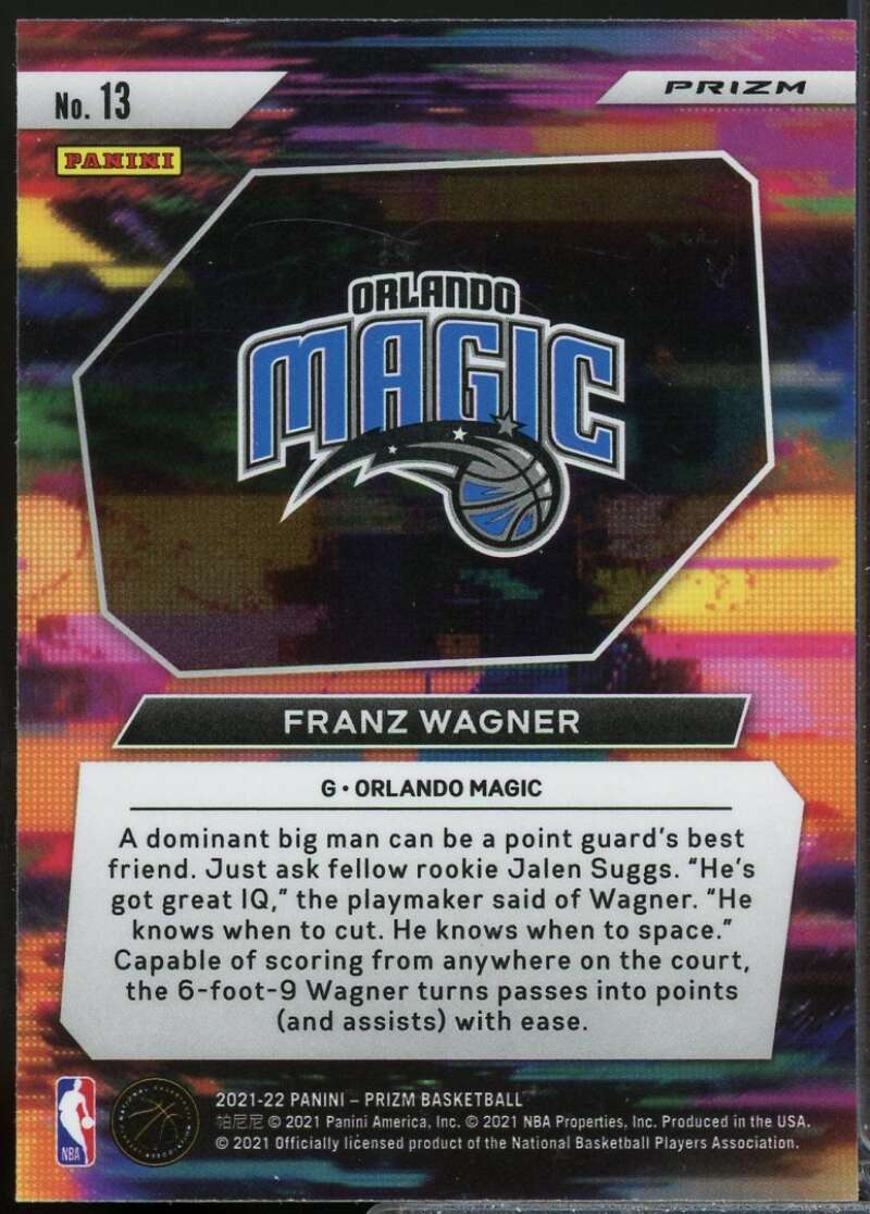 Franz Wagner Rookie 2021-22 Panini Prizm Instant Impact Prizms Green Wave #13  Image 2