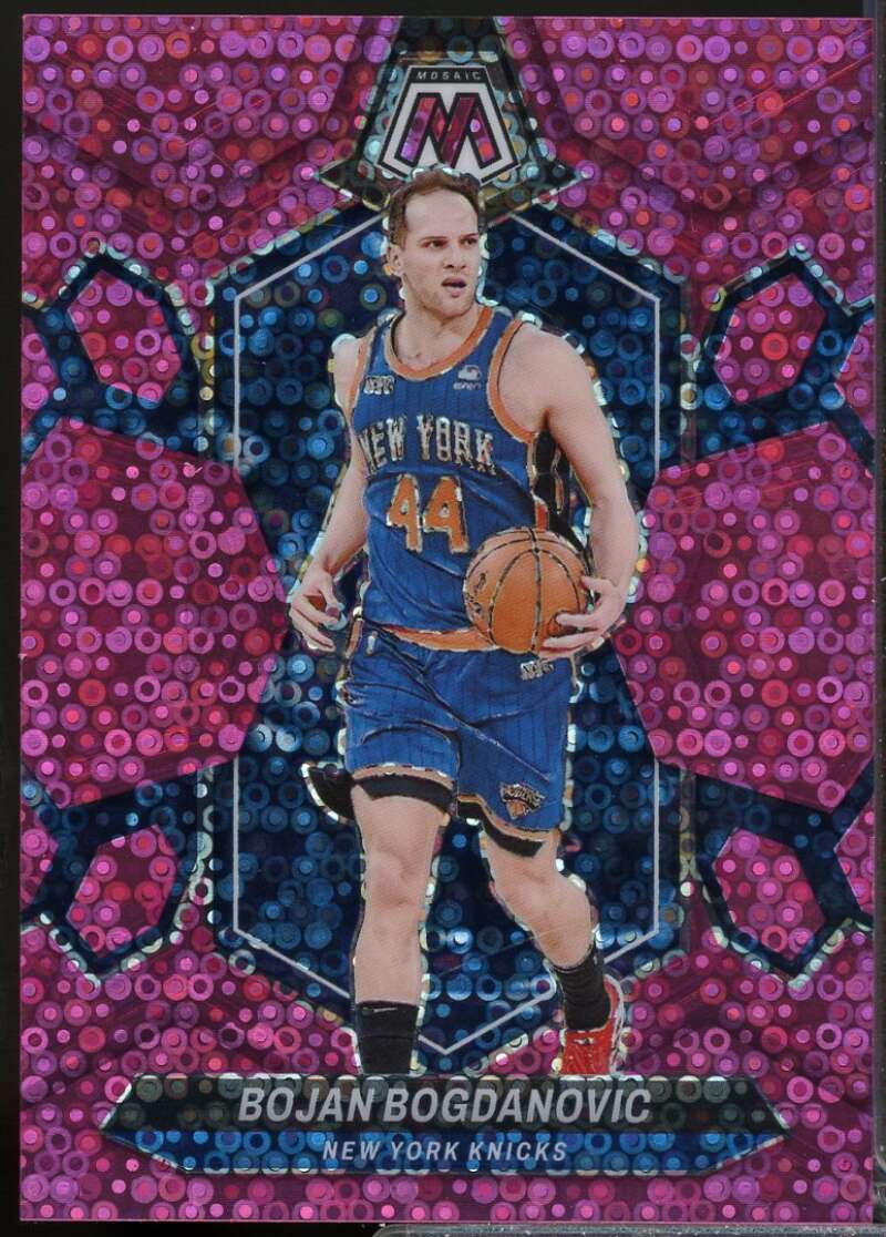 Bojan Bogdanovic Card 2023-24 Panini Mosaic Mosaic Fast Break Pink /20 #167  Image 1