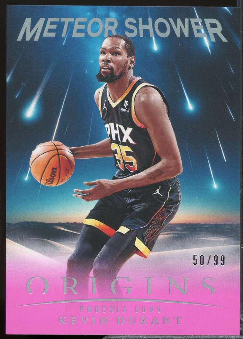 Kevin Durant Card 2024-25 Panini Origins Meteor Shower Pink /99 #8  Image 1