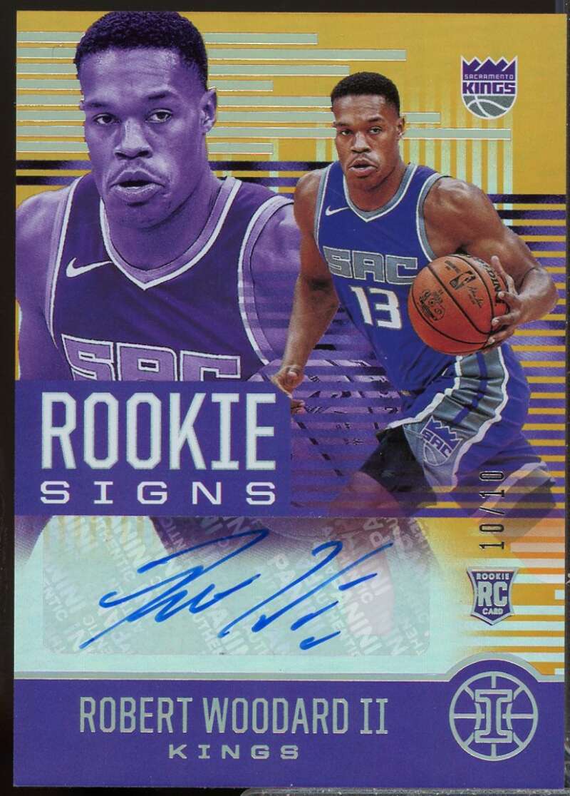 Robert Woodard II 2020-21 Panini Illusions Rookie Signs Autograph Orange /10 #37  Image 1