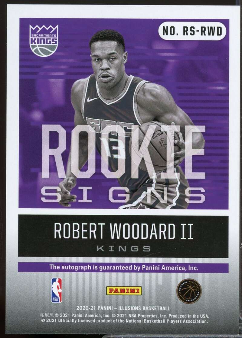 Robert Woodard II 2020-21 Panini Illusions Rookie Signs Autograph Orange /10 #37  Image 2
