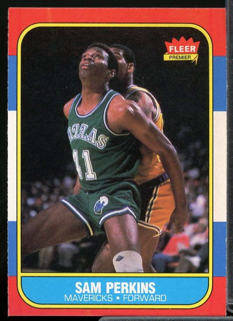 Sam Perkins Rookie Card 1986-87 Fleer #86  Image 1