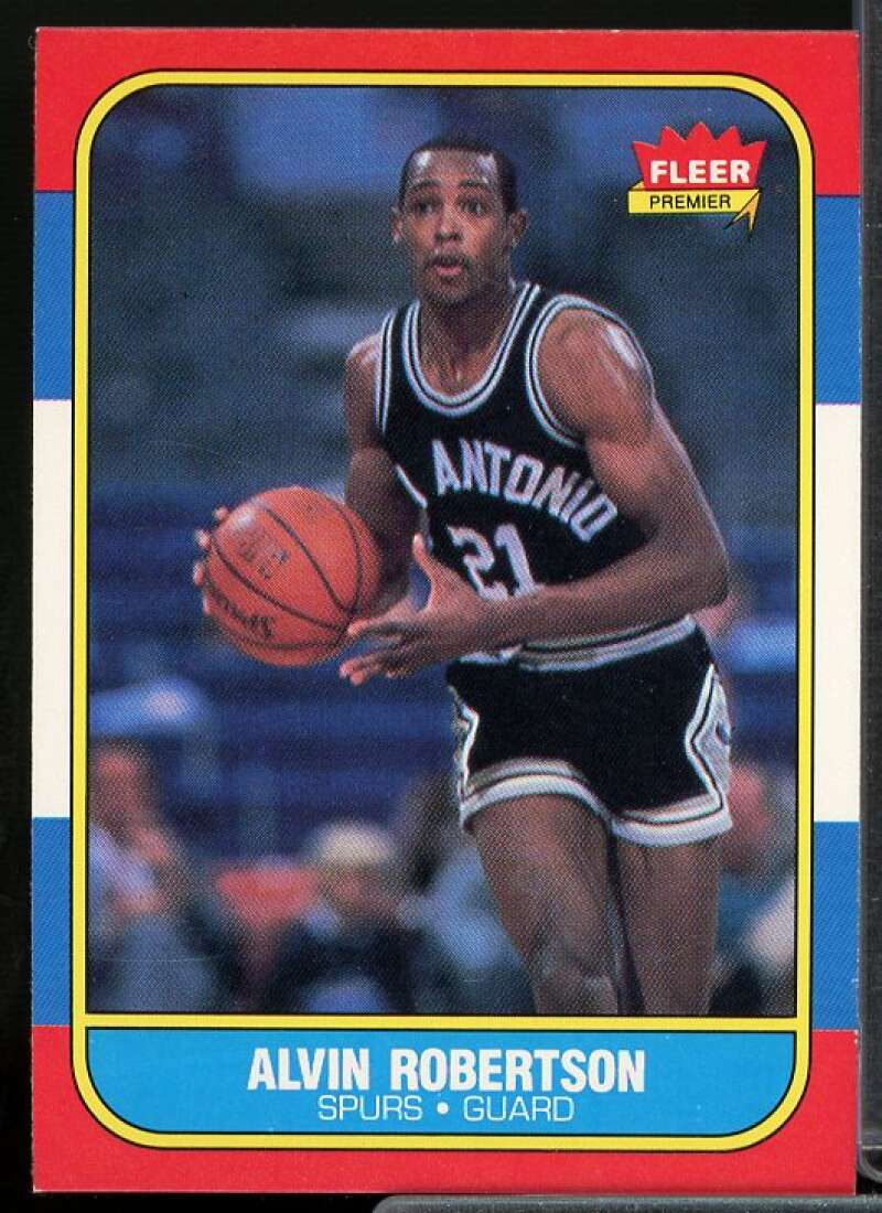 Alvin Robertson Rookie Card 1986-87 Fleer #92  Image 1
