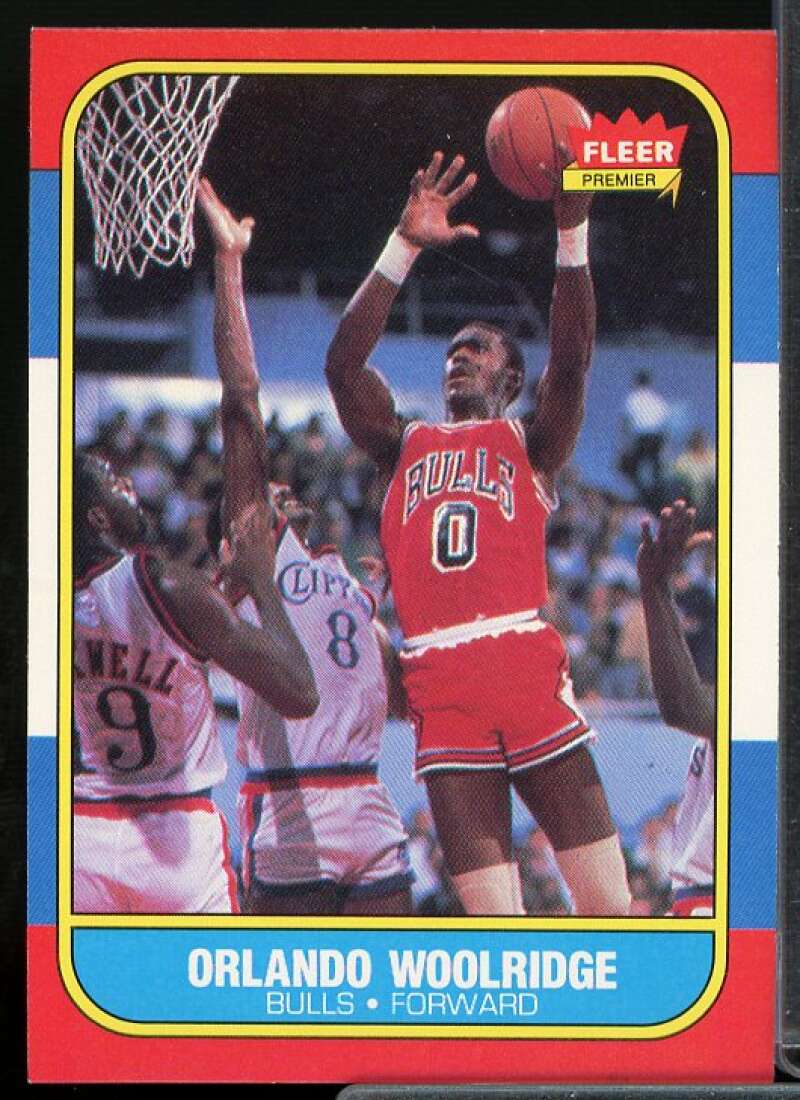 Orlando Woolridge Rookie Card 1986-87 Fleer #130  Image 1