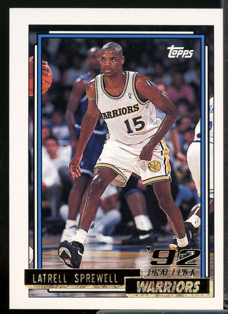 Latrell Sprewell Rookie Card 1992-93 Topps Gold #392  Image 1