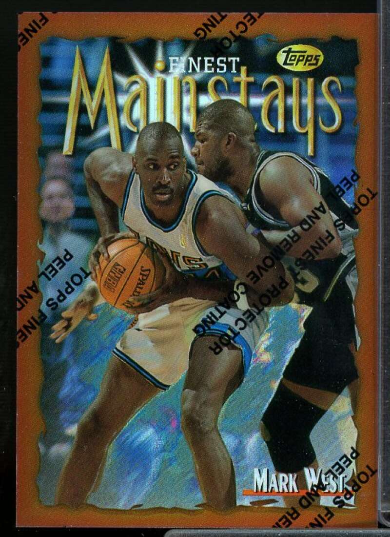 Mark West B Card 1996-97 Finest Refractors #201  Image 1
