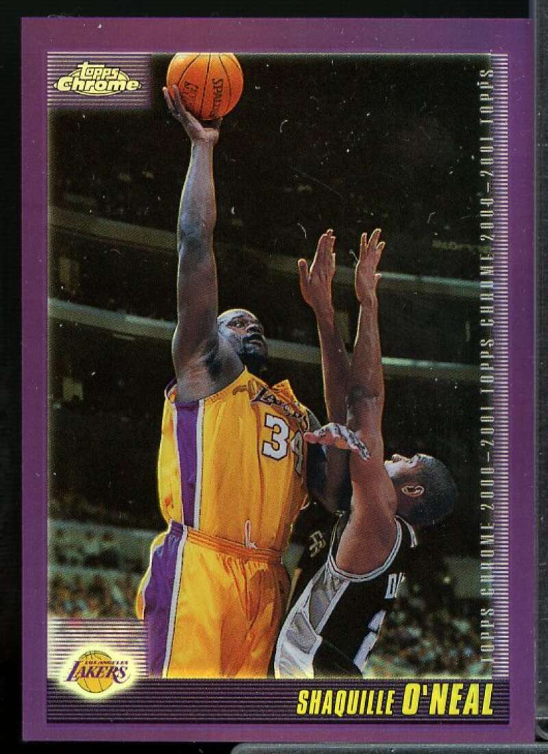 Shaquille O'Neal Card 2000-01 Topps Chrome Refractors #8  Image 1