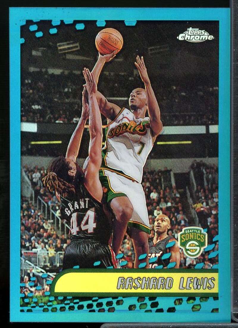Rashard Lewis Card 2001-02 Topps Chrome Refractors #7  Image 1
