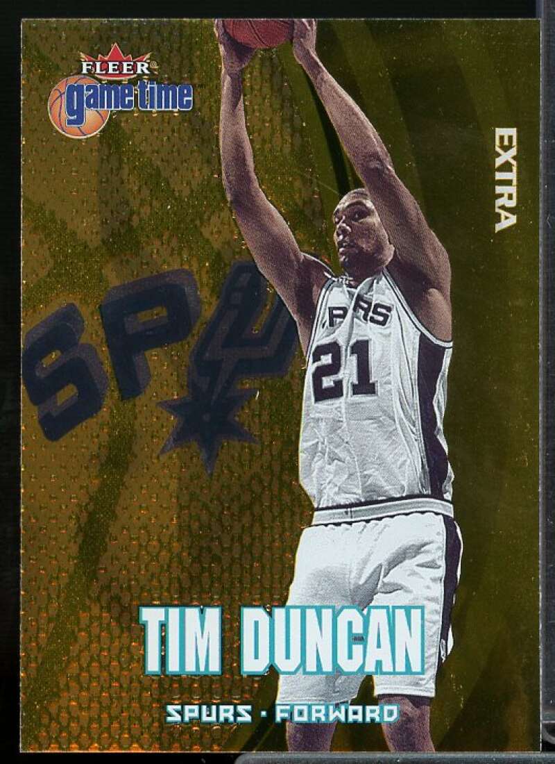 Tim Duncan Card 2000-01 Fleer Game Time Extra #89  Image 1