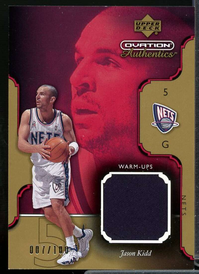 Jason Kidd Card 2002-03 Upper Deck Ovation Authentics Warm-Ups #JKW  Image 1