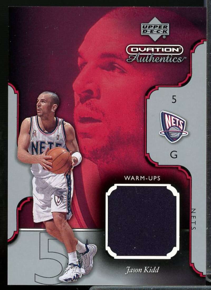 Jason Kidd Card 2002-03 Upper Deck Ovation Authentics Warm-Ups #JKW  Image 1