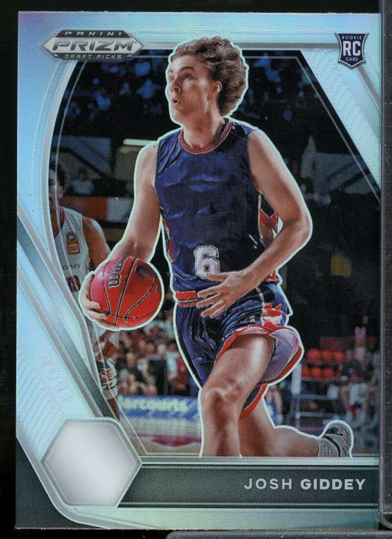 Josh Giddey Rookie Card 2021-22 Panini Prizm Draft Picks Prizms Silver #17  Image 1