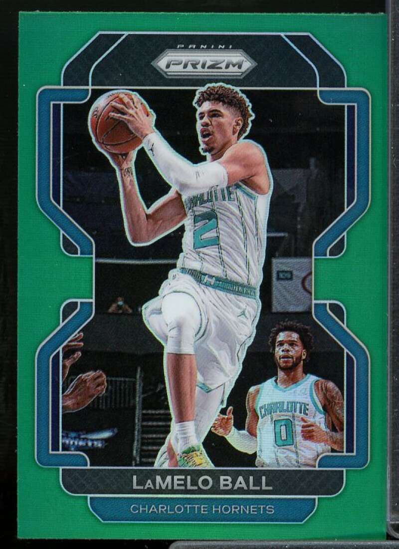 LaMelo Ball Card 2021-22 Panini Prizm Prizms Green #185  Image 1