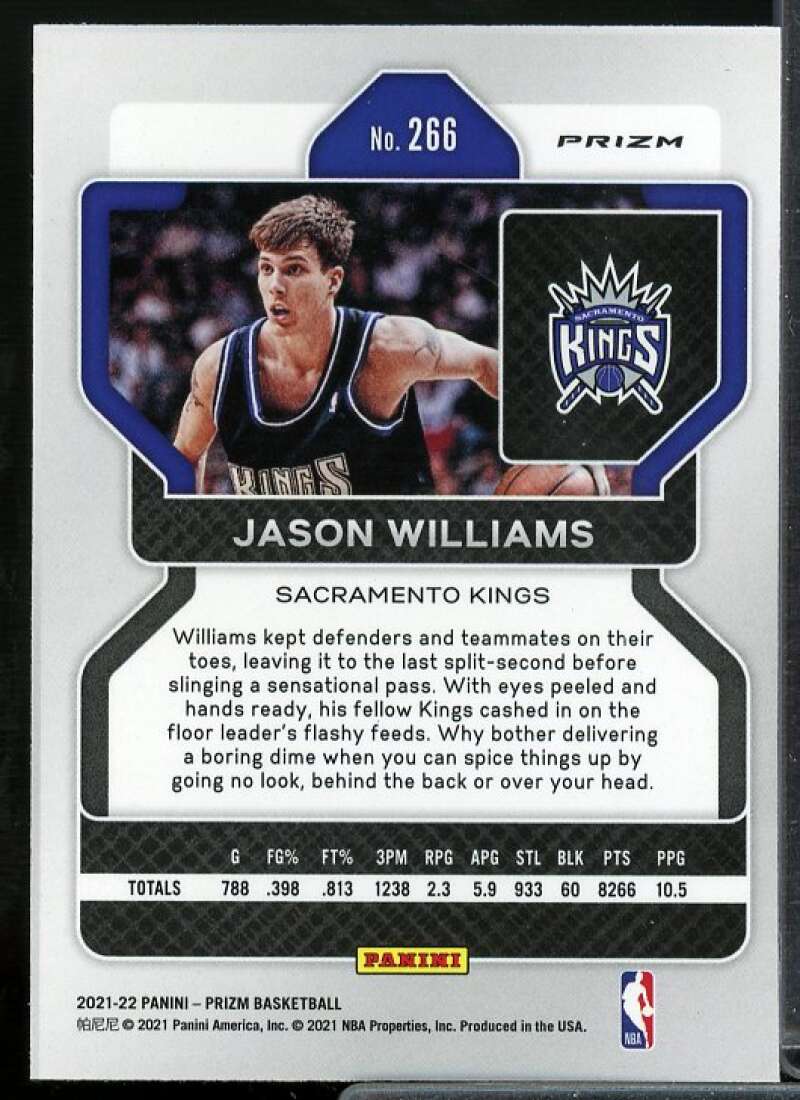Jason Williams Card 2021-22 Panini Prizm Prizms NBA 75th Anniversary #266  Image 2