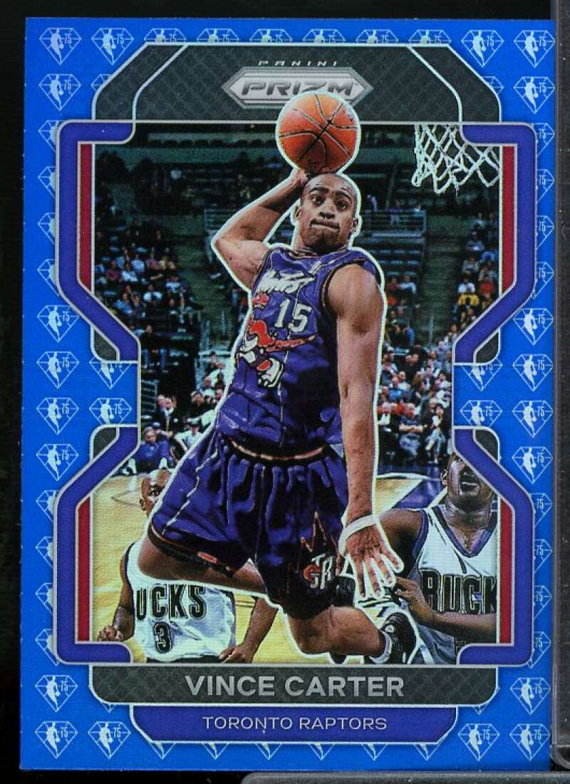 Vince Carter Card 2021-22 Panini Prizm Prizms NBA 75th Anniversary #246  Image 1