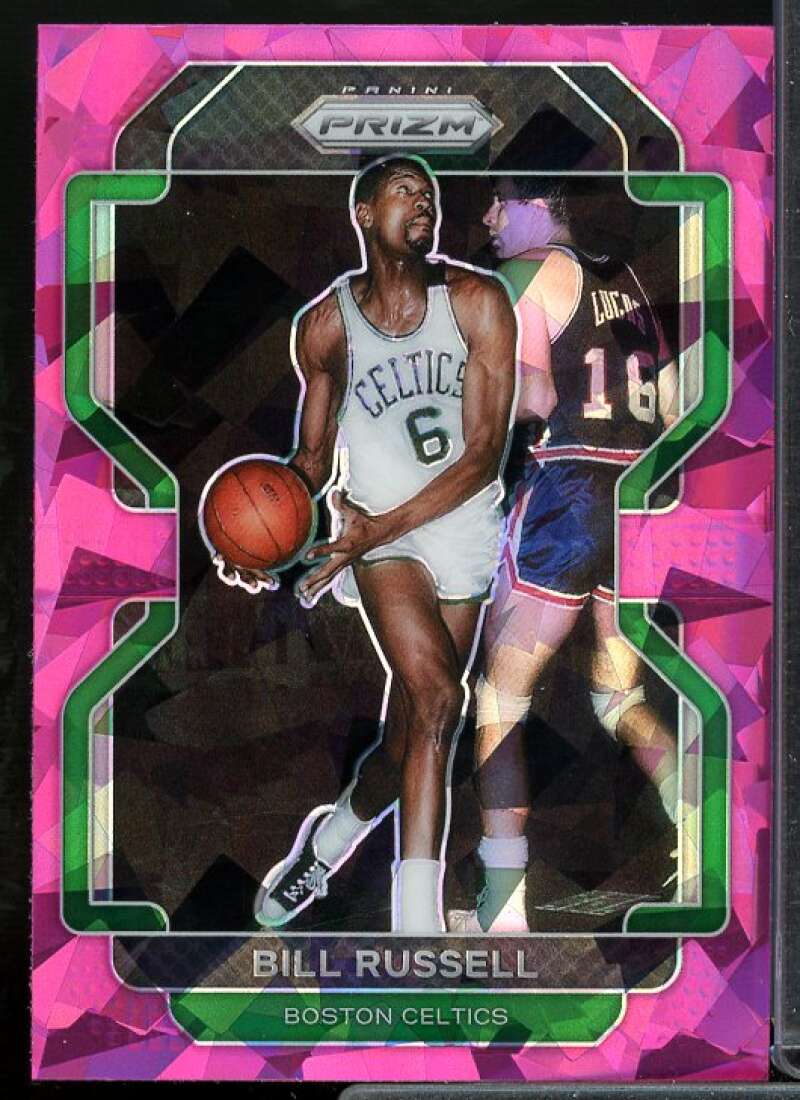Bill Russell Card 2021-22 Panini Prizm Prizms Pink Ice #254  Image 1