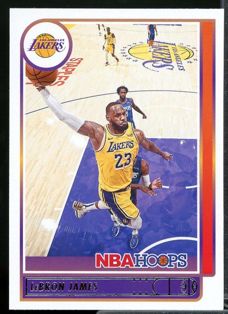 LeBron James Card 2021-22 Hoops #136  Image 1