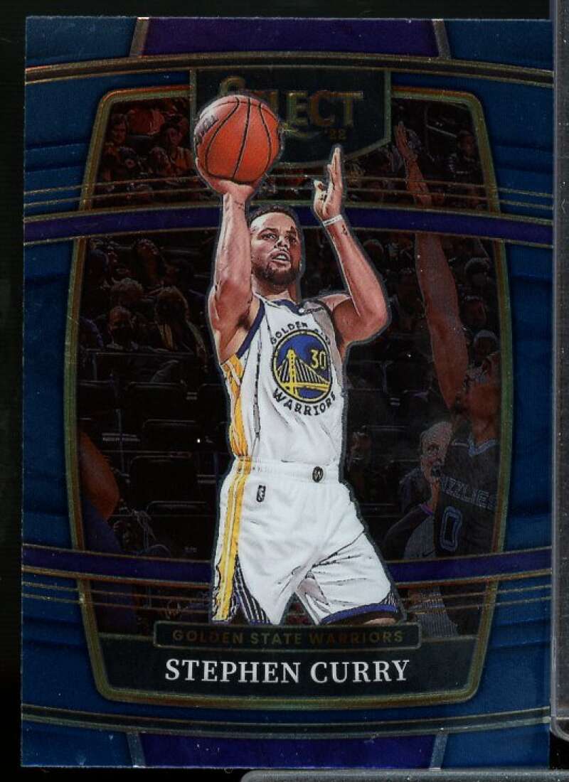 Stephen Curry Card 2021-22 Select Blue #94  Image 1