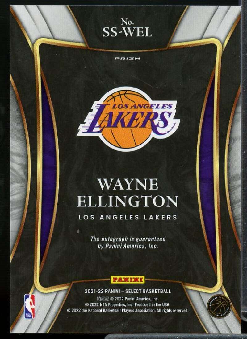 Wayne Ellington Rookie Card 2021-22 Select Signature Selections #29  Image 2