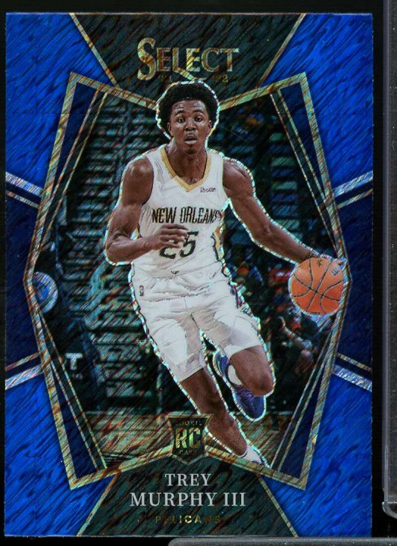 Trey Murphy III Rookie Card 2021-22 Select Prizms Blue Shimmer #151  Image 1