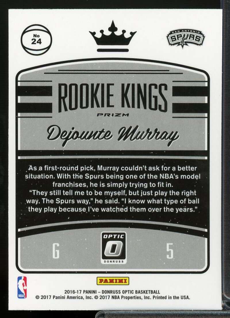 Dejounte Murray Rookie Card 2016-17 Donruss Optic Rookie Kings Holo #24  Image 2