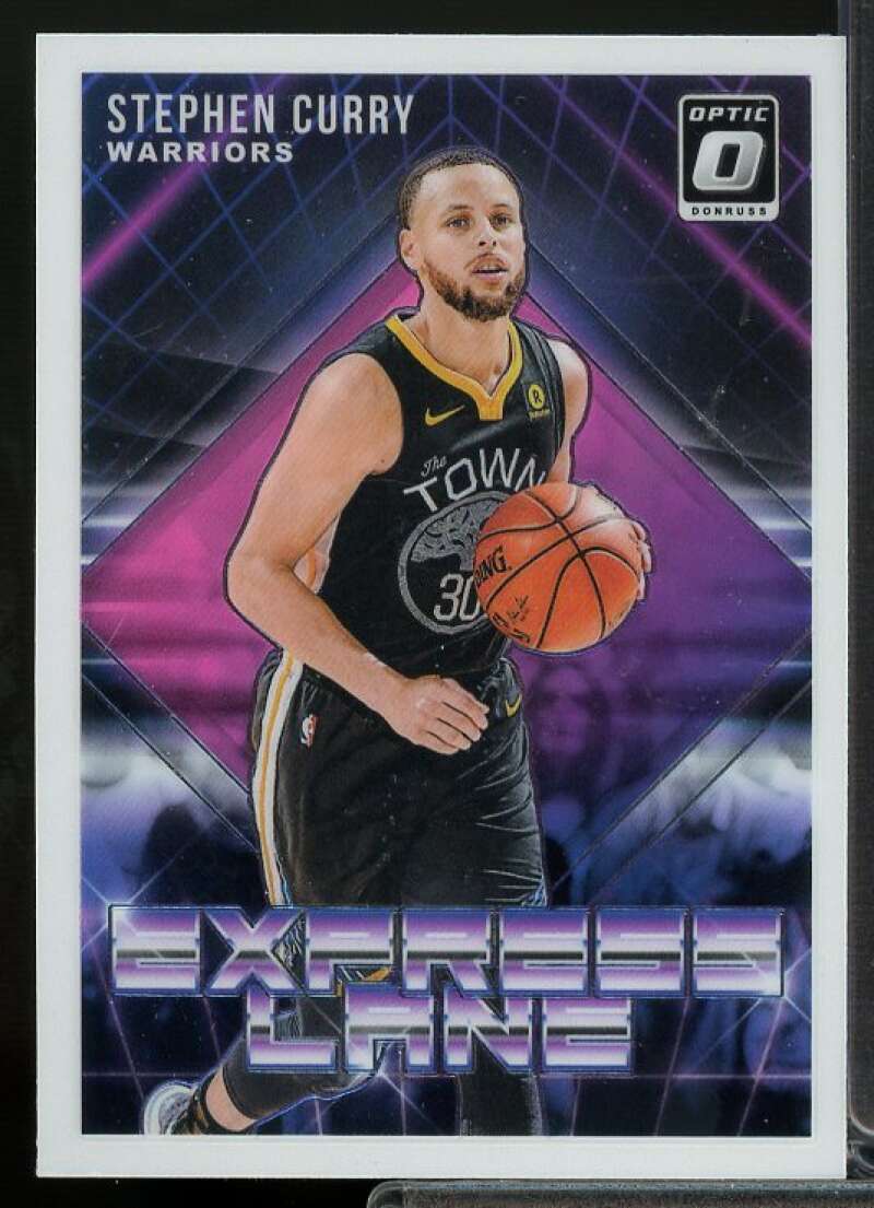 Stephen Curry Card 2018-19 Donruss Optic Express Lane Purple #18  Image 1