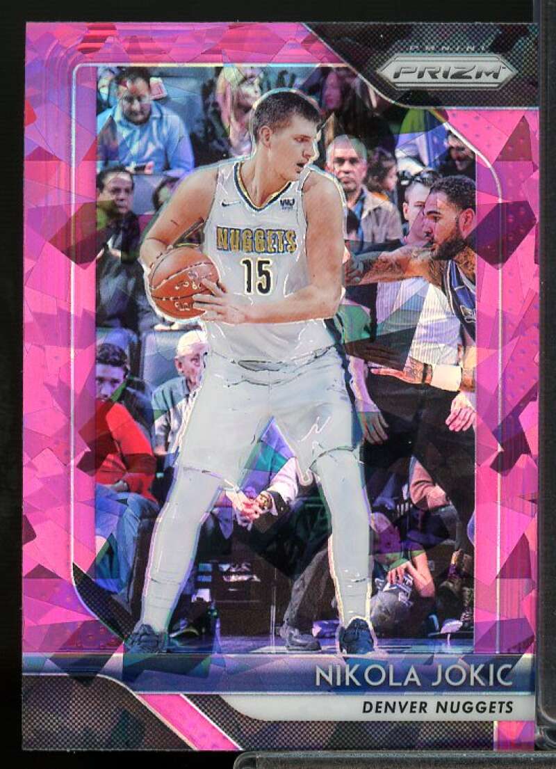Nikola Jokic Card 2018-19 Panini Prizm Prizms Pink Ice #92  Image 1