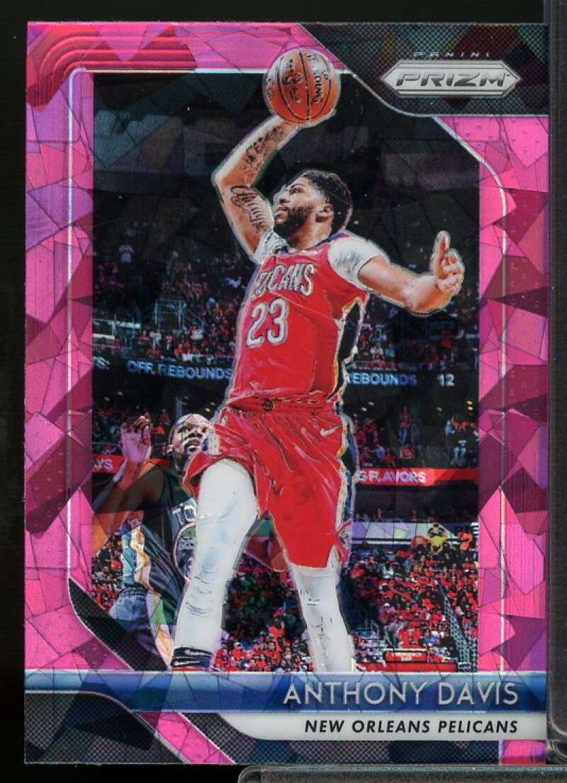 Anthony Davis Card 2018-19 Panini Prizm Prizms Pink Ice #177  Image 1