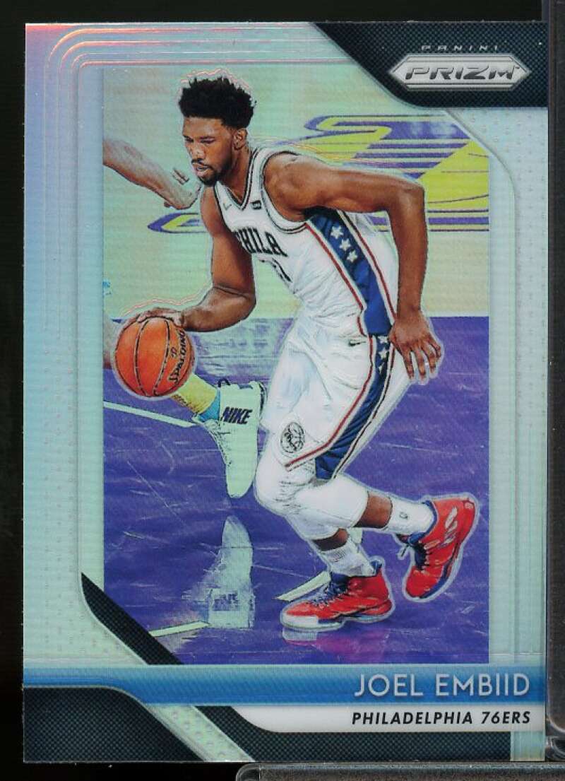 Joel Embiid Card 2018-19 Panini Prizm Prizms Silver #259  Image 1