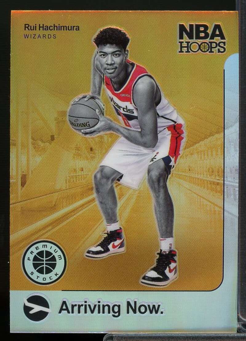 Rui Hachimura Rookie Card 2019-20 Hoops Premium Stock Arrving Now Orange #18  Image 1