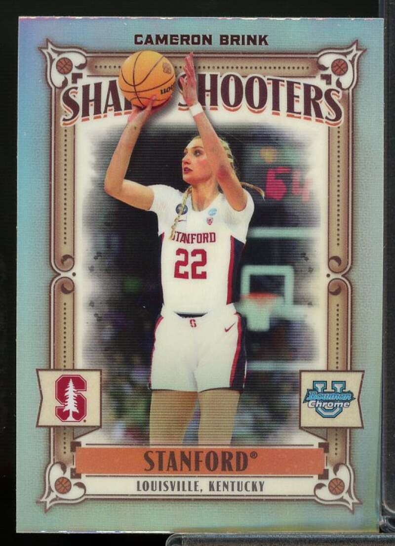Cameron Brink Rookie Card 2023-24 Bowman Chrome University Sharp Shooters #SS17  Image 1