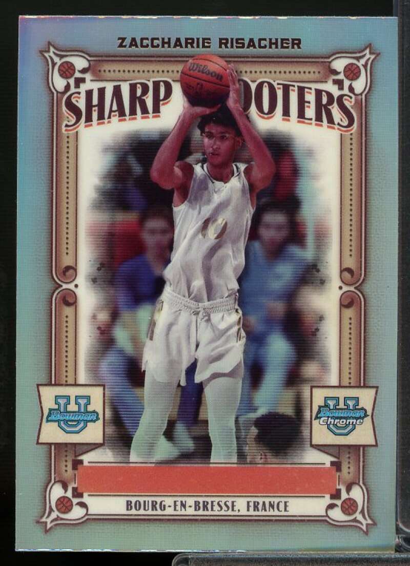 Zaccharie Risacher Rookie 2023-24 Bowman Chrome University Sharp Shooters #SS4  Image 1
