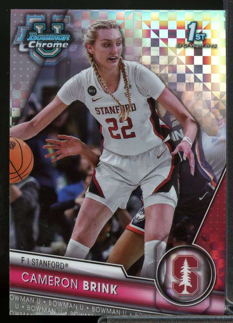 Cameron Brink Rookie Card 2023-24 Bowman Chrome University X-Fractors #75  Image 1