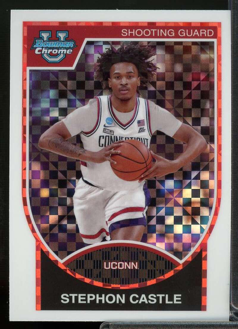 Stephon Castle 2023-24 Bowman Chrome University '07-08 Bowman X-Fractors #07B14  Image 1